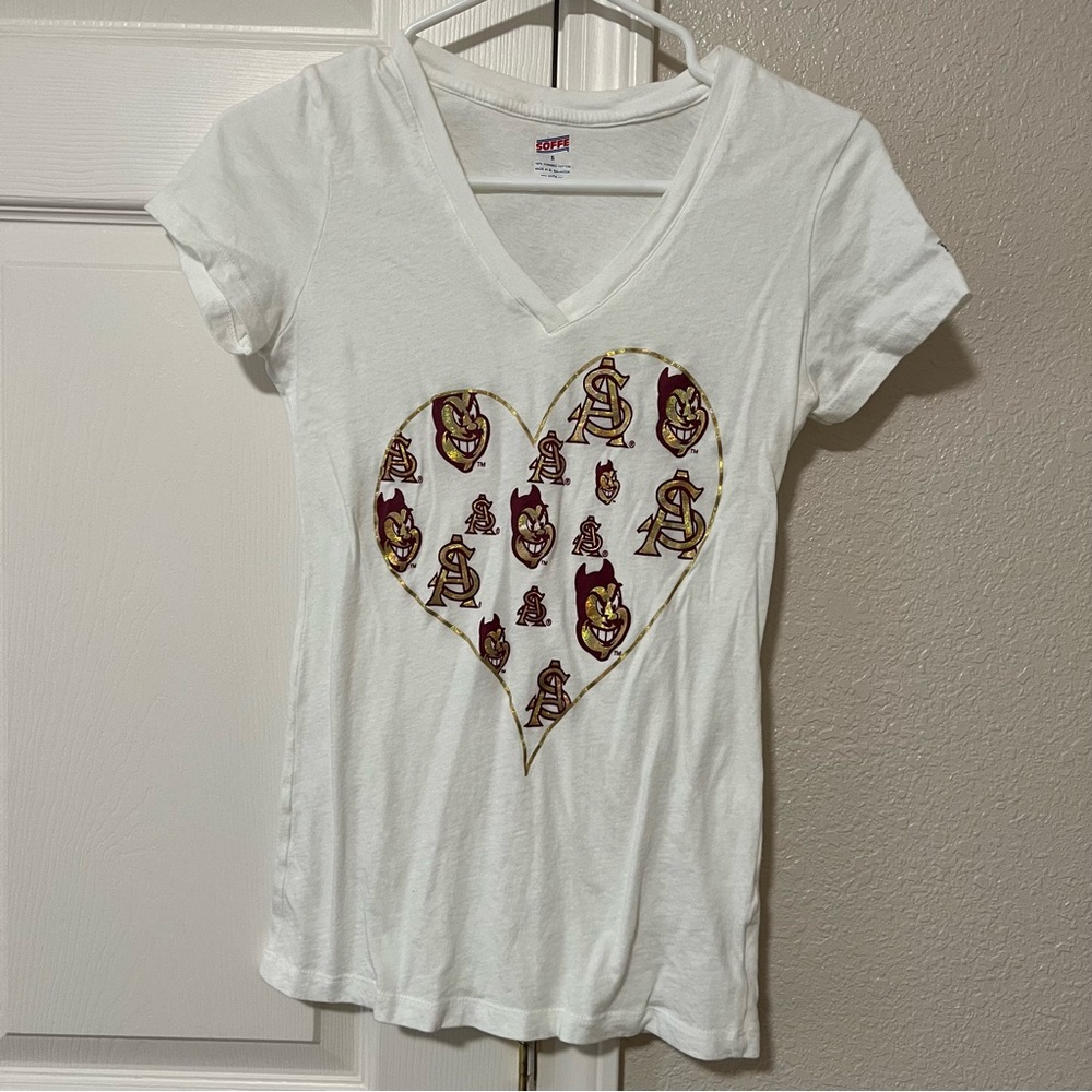 Arizona State Sun Devils Women’s V-Neck Soffe Tee - Small